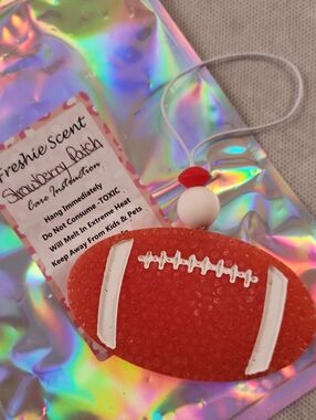 Strawberry Scent Football Car Air Freshener